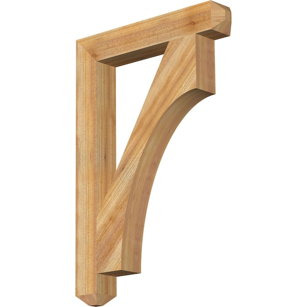 Ekena Millwork Westlake Craftsman Rough Sawn Bracket, Western Red Cedar, 4"W x 26"D x 38"H BKT04X26X38WTL04RWR - main